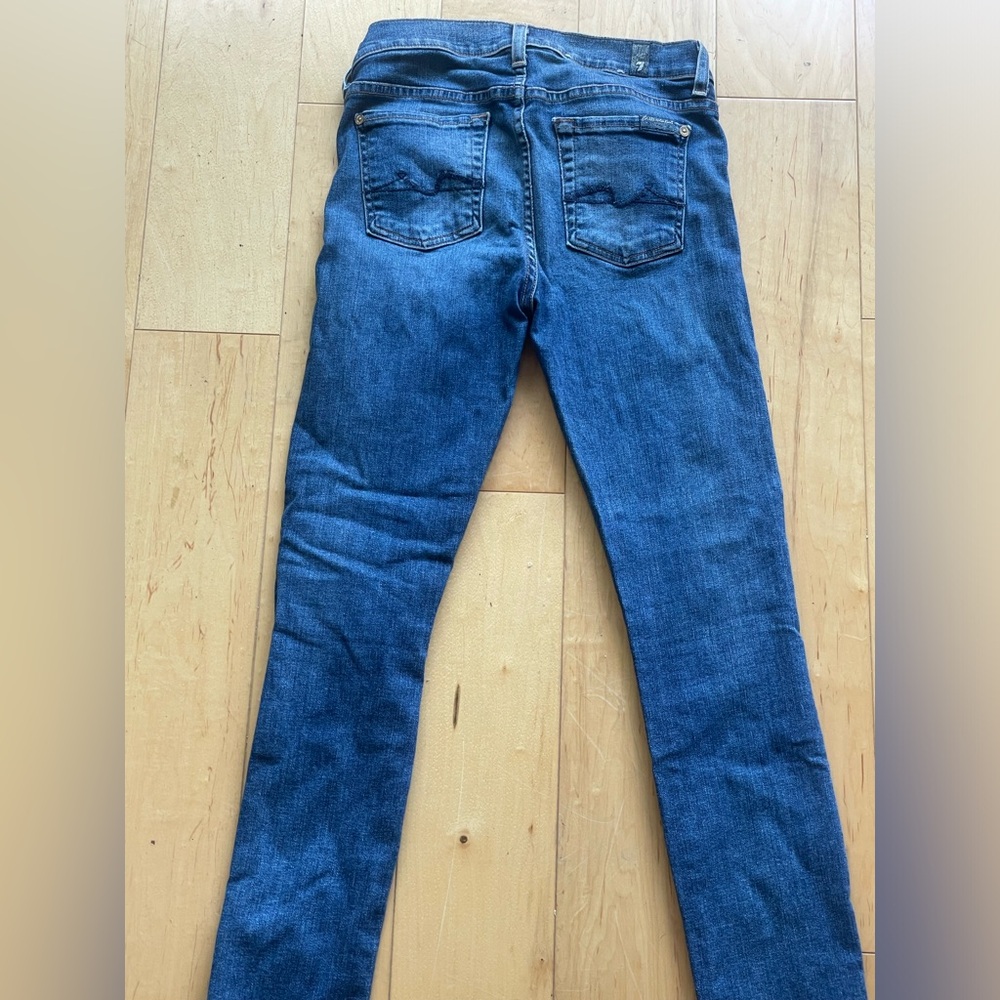 7 for all Mankind low rise medium wash size 25.